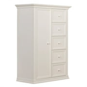 Evolur Napoli Chifforobe, Distressed White