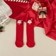 thumbnail image 6 of GYRATEDREAM Kids Christmas Wool Socks Winter Warm Wool Hiking Thermal Thick Boot Cozy Crew Socks for Toddlers Boys Girls for 2-15Y Red, 6 of 9