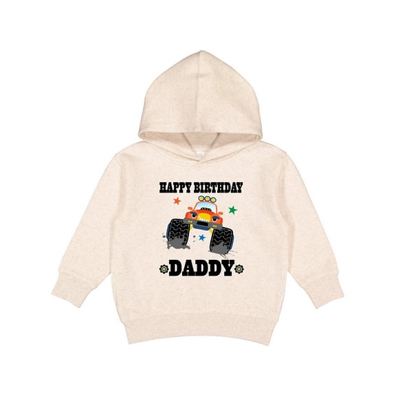 Inktastic Happy Birthday Daddy Monster Truck Toddler Hoodie