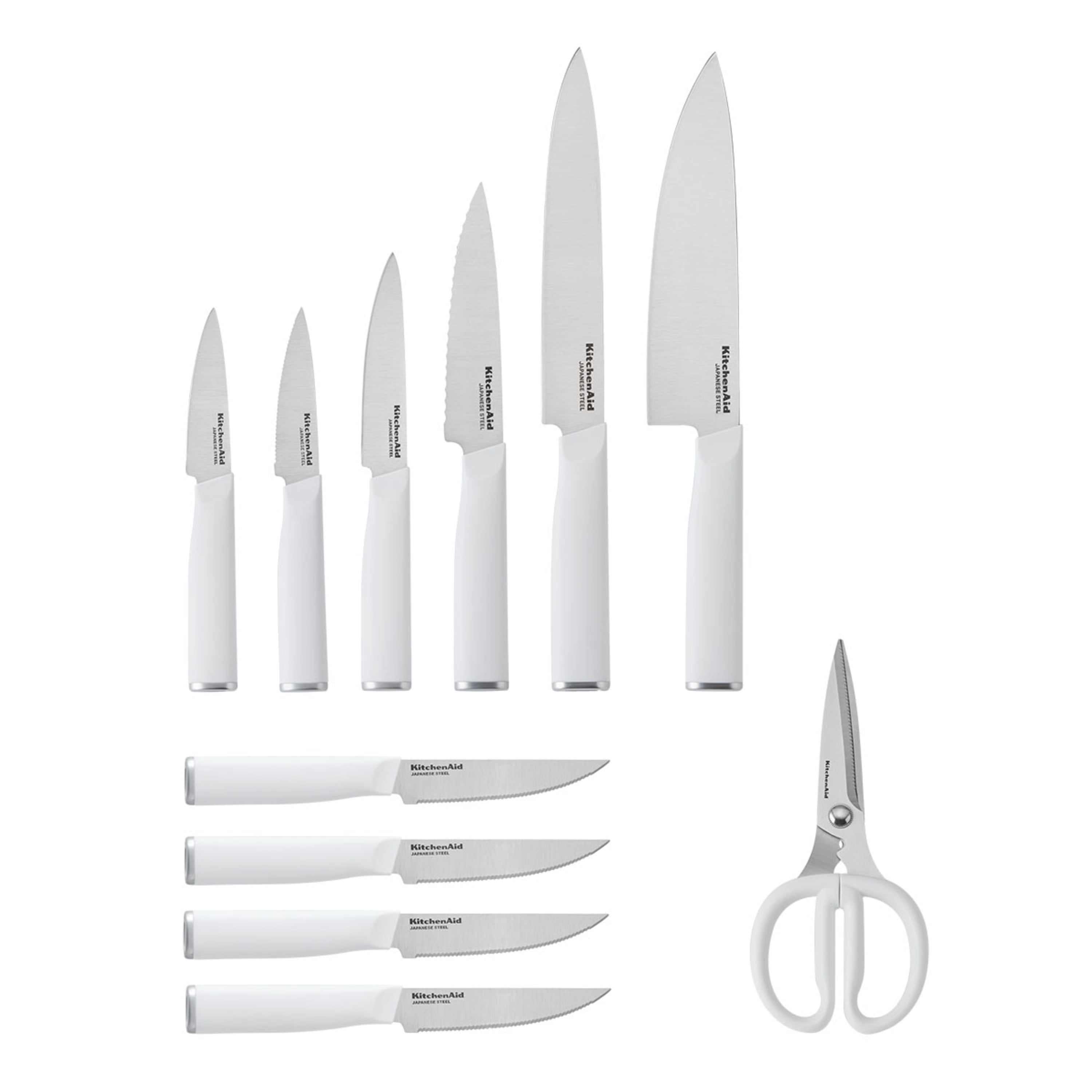 KitchenAid Classic 12-Piece Block Set with Built-in Knife Sharpener,  Natural - Bed Bath & Beyond - 35931953