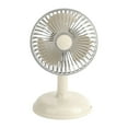 thumbnail image 2 of Mini ventilador portátil de escritorio USB para interiores y exteriores, ajustable a 90 degree. Beige, 2 of 9