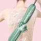 thumbnail image 4 of Bola de flores de baño de tira larga elástica para fregar la espalda, diseño de doble bola suave, verde, 5.8x4.7in, 4 of 5