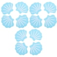 thumbnail image 3 of HONMEET Bathtub Anti Slip Stickers Easy to Use Shell Shape Blue 12Pcs 3.7X3.0X0.04In Peva, 3 of 8