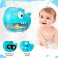 sixwipe Bubble Machine Baby Bath Toys, Shark Musical Bathtub Suction