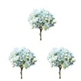 thumbnail image 4 of Advancent Rama de hortensia artificial de seda falsa para el hogar, decoración de de plantas, fondo de , flores de pared, fiesta, boda, azul Type1 NO1, 4 of 6