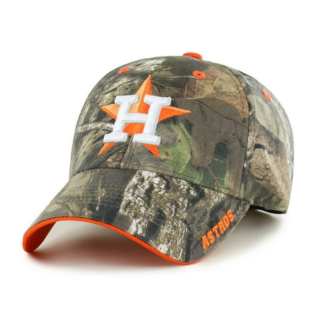 Houston Astros Pinstripe - Fan Favorite MLB Mossy Oak Adjustable Hat, Houston Astros