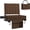 Brown, variant on Stadium Seat for Bleachers with Back Support and Cushion, Bleacher Seats with Shoulder Strap and Cup Holder, Padded Portable Folding Comfort Stadium Chair, for Sports Events, Black (1pcs)
