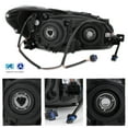 thumbnail image 2 of AKKON - Fit 2015-2021 Subaru WRX / STI OE Factory Style Projector Headlights Black Housing Assemblies with Amber Reflector, 2 of 7