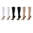 thumbnail image 1 of Calcetines De Compresión, Medias De Compresión Hasta La Rodilla 3 Pares Elásticos Que Absorben El Sudor Transpirables Reducen La Hinchazón Para Ciclismo Para Mujeres, 1 of 8