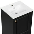 thumbnail image 3 of viswild 20" Bathroom Vanity with Ceramic Sink, Soft Close Doors & Drawer, Adjustable U-Shelf, Space Saving for Small Bathroom, Modern Grey, 3 of 14