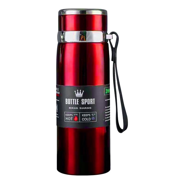 Dvumao Kitchen Accessories, Winter Portable Rope Insulation Cup Stainless Steel Outdoor Vehicle Mounted Large Capacity Insulation Cup 800mL, Man Gifts