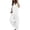 White, variant on Women Summer Short Sleeve Button Down Playsuit Solid Color Lapel Collar Wide Leg Jumpsuit Casual Loose Romper Daily Beach Vacation