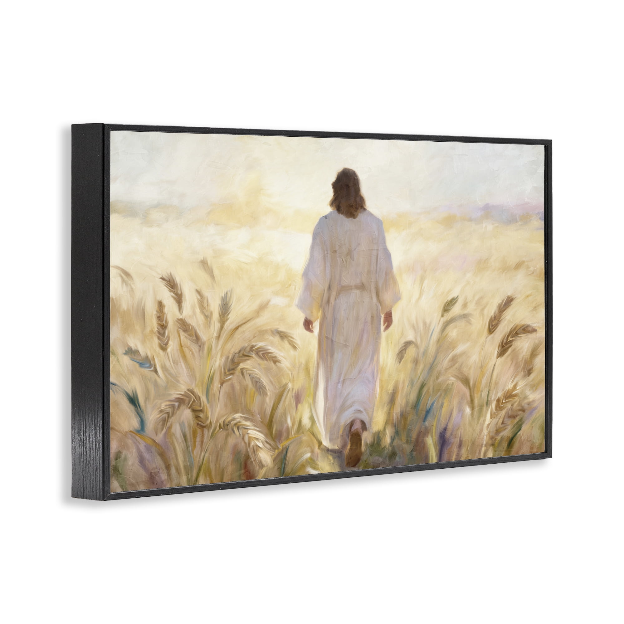 Stupell Industries In His Steps Walking Faithfully Black Framed Giclee Art, design by Kim Allen