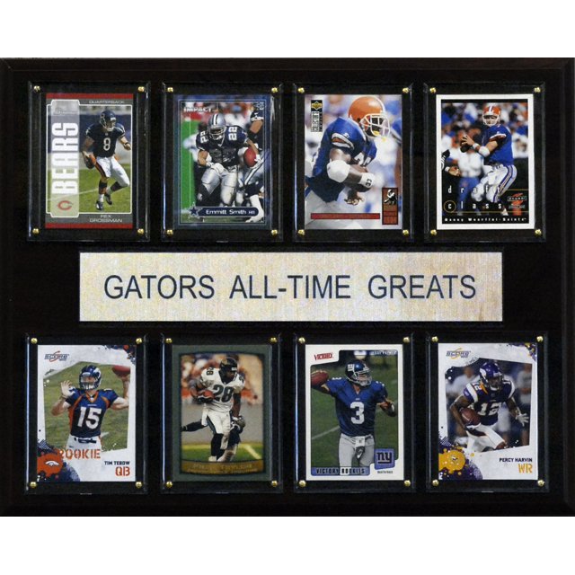 Placa C&I Collectables con Tarjetas de Fútbol Americano Florida Gators