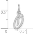 thumbnail image 4 of Solid 10KW White Gold Initial O Charm, 4 of 6