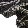 thumbnail image 6 of Unique Loom Serenity Shag Collection Area Rug - Castries (10' x 14' Rectangle Black and White), 6 of 12