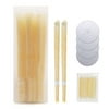 Ear Wax Removal Tool Set, with 5 PCS Ear Candle Pieces & 10 PCS Cotton Swabs