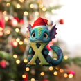 thumbnail image 4 of Home Decor Christmas Dinosaur Ornaments 26 Letter Cartoon Pendant For Kids Acrylic Figures Hanging Gift For Christmas Tree Christmas Decoration 2023 Funny Dinosaur Decor For Baby Boy Baby, 4 of 4