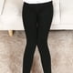 thumbnail image 2 of Leggings activos 7/8 Gibobby elásticos de felpa para mujer mallas delgadas Pantalones gruesos informales Negro Talla Única, 2 of 3