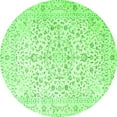 thumbnail image 1 of Ahgly Company Indoor Round Medallion Green Traditional Area Rugs, 5' Round, 1 of 1