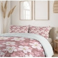 thumbnail image 6 of Ambesonne Cartoon Duvet Cover Set, Cherry Blossoms Petal, 2-Calking, Dried Rose White Green, 6 of 6