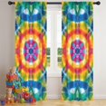 thumbnail image 5 of Blackout Kids Curtains,Colorful Tie Dye Mandala Pattern Childrens Insulated Curtains Set Of 2,Bedroom Essentials,Toddler Room Decor 42"x84", 5 of 5
