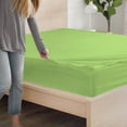 thumbnail image 5 of 6 Piece Zipper Sheet Set, King Size 8 Inch Deep Pocket, 800 TC, Solid Sage Color., 5 of 9