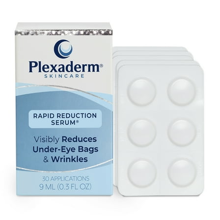 Plexaderm Rapid Reduction Serum - New Single Use Pods - Age-Defying Eye Treatment - Reduce the Look of Under-Eye Bags & Wrinkles, Diminish the Appearance of Dark Circles, Fine Lines &a