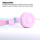 thumbnail image 5 of Auriculares con cable con micrófono incorporado Ordenador portátil Teléfono móvil Niños Orejeras suaves Protección auditiva Control de línea Auriculares Rosa 3,5 mm Inevent EL005087-04B, 5 of 7