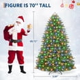 thumbnail image 2 of CABIHOME Pre-lit Artificial Christmas Tree, Premium Spruce Full-Tree Design Featuring 450 Lights and Metal Stand, Hinged Structure for Top Choice for Holiday Decorations, 2 of 7