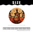 thumbnail image 2 of 12 Inch Wall Clock Battery Operated Silent Clock Decorative for Office, Kitchen, Outdoor, Living Room，Beautiful Women Girl Orange Art, 2 of 5