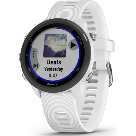 Forerunner® 245 GPS Running Smartwatch with Music in White