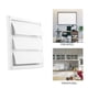 thumbnail image 4 of Riwesomey Rejilla de ventilación de aire de 6 pulgadas, cubierta de ventilación, rejillas de pared blancas de plástico, conducto Herramientas eléctricas 6 pulgadas Riwesomey TO000093-01, 4 of 6
