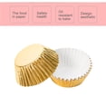 thumbnail image 2 of Toystoory Nuevo 100 piezas de papel de aluminio dorado/plateado/rojo/morado/verde para hornear muffin cup cake wrappers case Herramientas y accesorios para hornear oro Toystoory HA0096-04B, 2 of 6