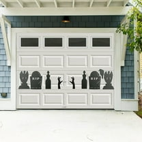 Halloween Cemetery Garage Door Magnets, 9 Piece Halloween Garage Door Magnets, Indoor or Outdoor Halloween Magnets