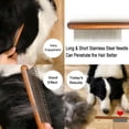 thumbnail image 5 of ACDANC Cat Comb Detangling Tool for Adult Cats Flea Removing Grooming Brush with Wood Handle Pet Hair Care Flea Comb for Cats, 5 of 7