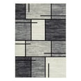 thumbnail image 2 of Washable Rugs, Modern Geometric Runner Rug Throw Rugs Distressed Area Rug for Bedroom, Non Slip Boxes Rug for Living Room, Block Pattern Office Rug Neutral Farmhouse Floor Cover, 2 of 9
