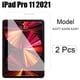thumbnail image 2 of Película de vidrio templado para tableta para Apple ipad Pro 11 2018 Protector de pantalla de prevención de explosiones a prueba de arañazos 2 uds A1980 A2013 A1934, 2 of 5
