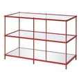thumbnail image 3 of Scoles 2-Shelf Glass Top Console Table, Red, 3 of 5
