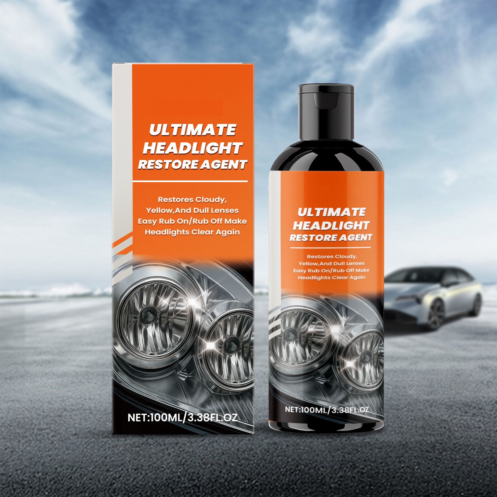 Spray Nettoyant Et Protecteur Pour Phares Voiture – Restaure La Clarté, Protection Longue Durée (100 Ml)