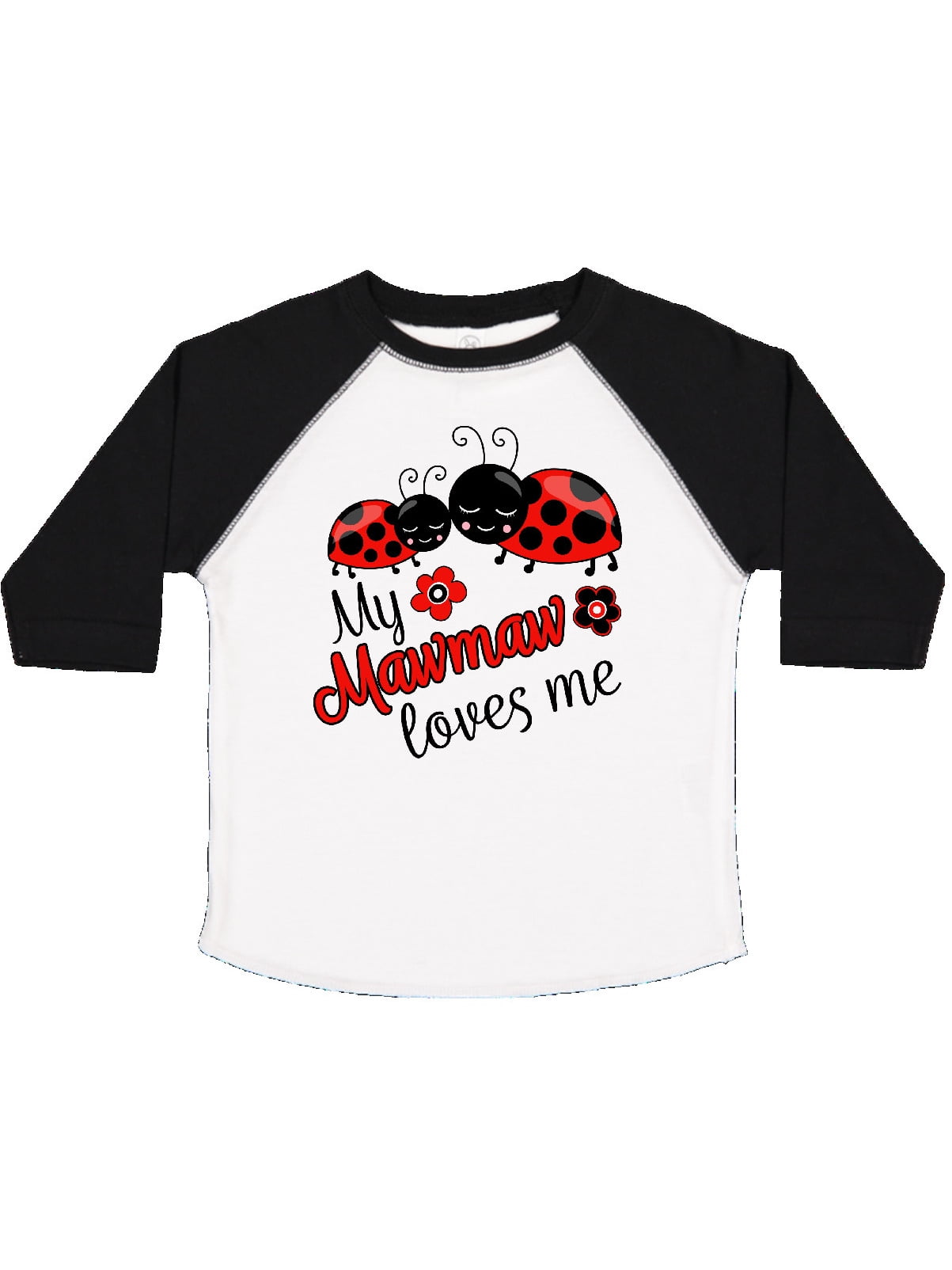 inktastic My Mawmaw Loves Me with Cute Rainbow Unicorn Toddler T-Shirt