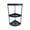 Black, variant on Freestanding Corner Bathroom Storage Rack, Space-Saving Corner Shelf Organizer for Toiletries, Cosmetics, Shampoo and Bathroom Accessories, Multi-Tier Corner Display Stand for Home