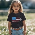 thumbnail image 2 of Byoo Big Girl Patriotic Fighter Jet Flag Tee Shirt 4th Of July Independence Day Short Sleeve Tshirt, 2 of 6