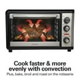 thumbnail image 5 of Hamilton Beach Countertop Toaster Oven with Convection & Rotisserie, Extra Large Capacity, Black, 5 of 9