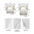 thumbnail image 6 of Spring Floral Swag Valance and Tier Curtains 36'' Length Set, Watercolor Elegant Summer Botanical Light Filtering Kitchen Curtains, Tier Curtain Valances for Bathroom/Living Room/Bedroom/Café, 6 of 6