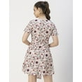 thumbnail image 4 of Moomaya Short Sleeve Asymmetric Printed Dress - Women's Trendy Casual Dress, 4 of 9