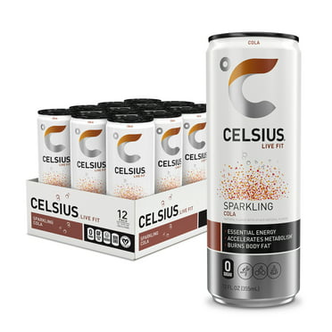 CELSIUS Essential Energy Drink 12 Fl Oz, Peach Mango Green Tea (Single ...