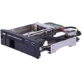 thumbnail image 1 of Hard Drive HDD & SSD Tray Caddy Internal Mobile Rack Enclosure Docking Station Dual Bay 3.5" + 2.5" Inch SATA III with USB 3.0 Port Hot Swap, 1 of 8