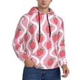 thumbnail image 2 of Cauagu Strawberries for Men's Pullover Hooded Sweatshirt Athletic Casual Hoodie Aautumn Hoodie Sweatshirt for Men Pullover Casual Hooded Sweatshirt-XX-Large, 2 of 7
