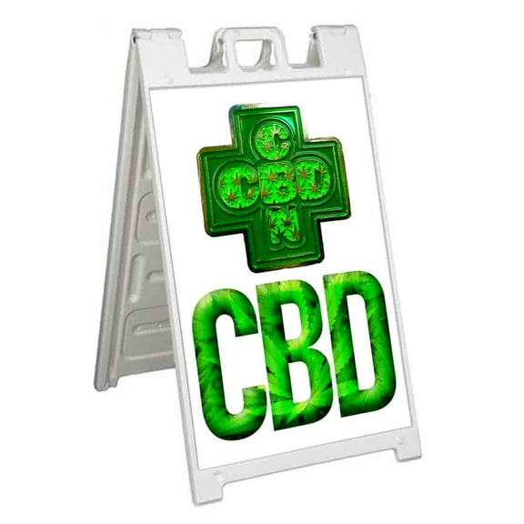 CBD (24" X 36") Standard A-Frame Signicade, Includes Decal Applied To Stand